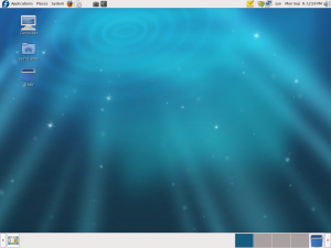 Default Fedora desktop