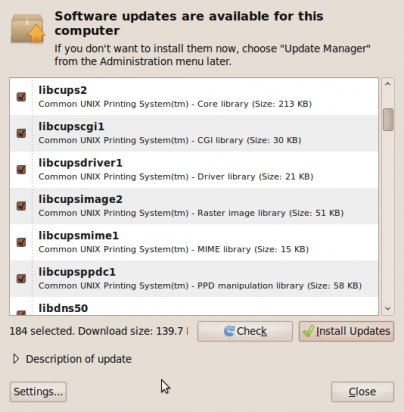 UpdateManager Ubuntu's Update Manager