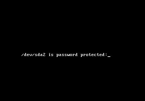 Passphrase before booting