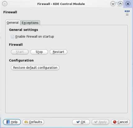 Graphical firewall manager