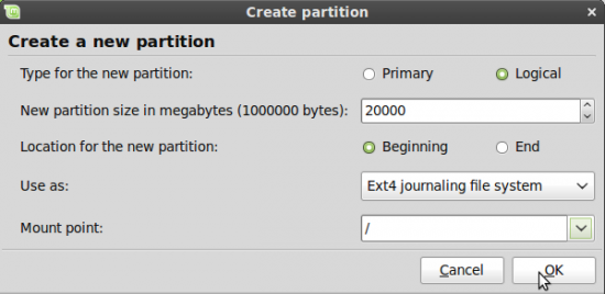 Create root