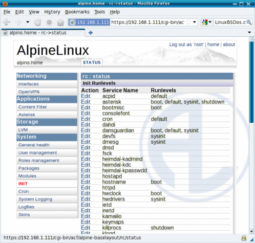 alpine linux versions