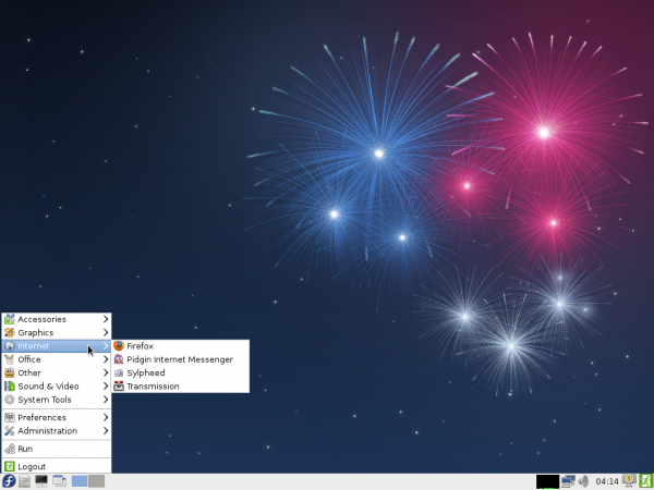 Fedora 17 Beta LXDE Desktop