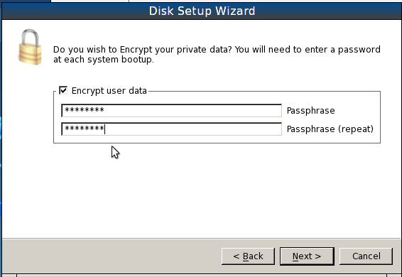 PCBSD 9.1 Install Encryption Passphrase