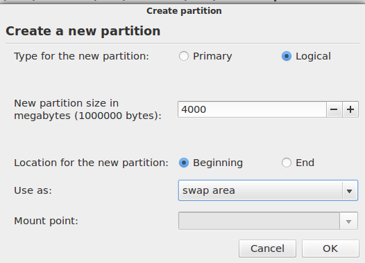 Deepin 12.06 Add Swap Partition