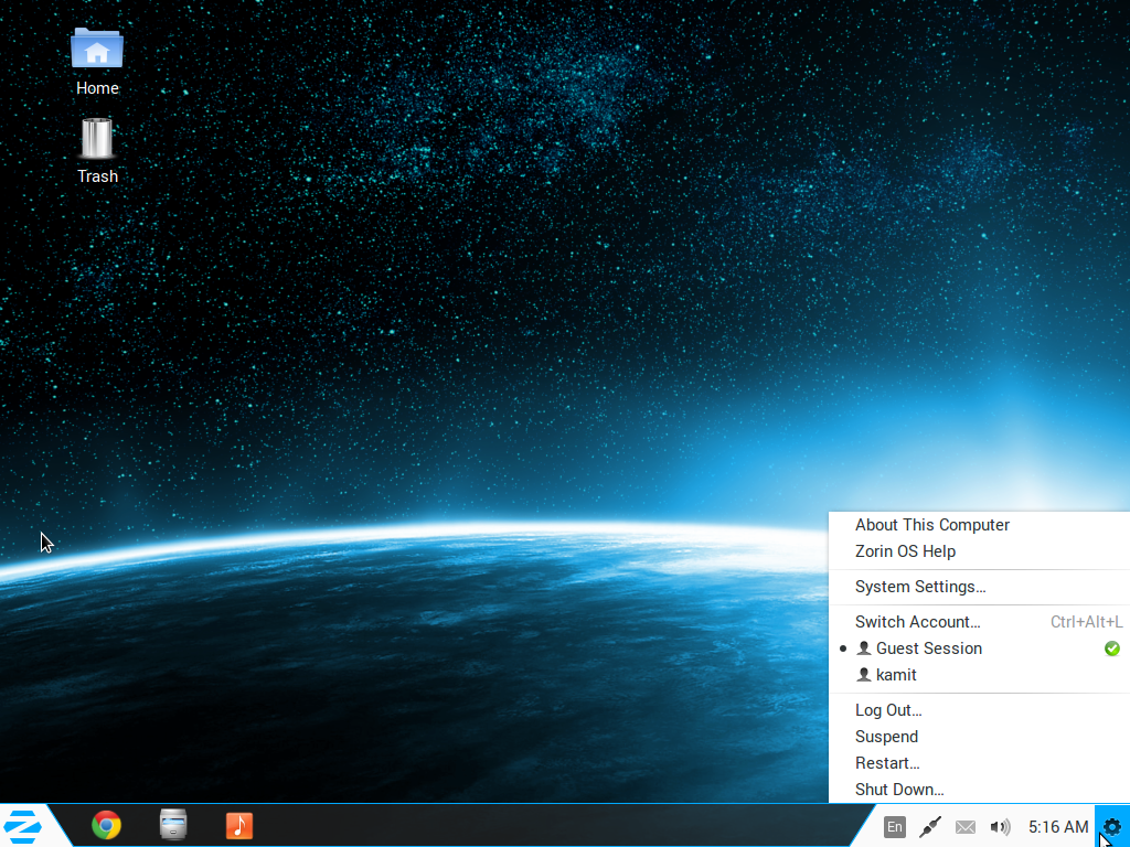 Zorin OS Core 8 screen shot preview