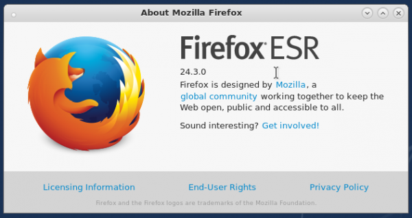 About Firefox ESR 24