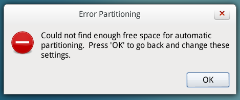 Linpus Lite 2.1 partition error