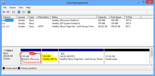 Windows 8 Partitions