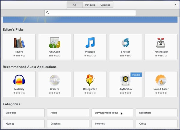 Fedora 23 GNOME Software