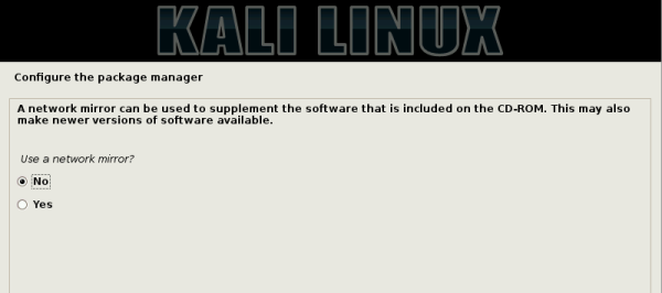 Network mirror Kali Linux 2.0