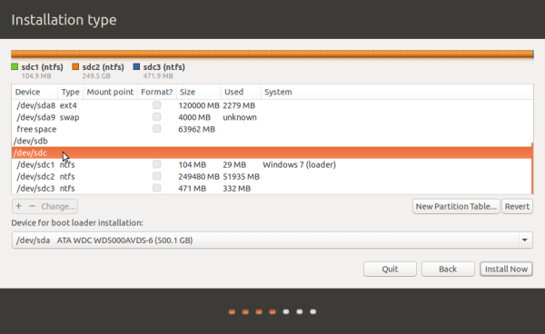 Ubuntu 15.04 advanced partition tool