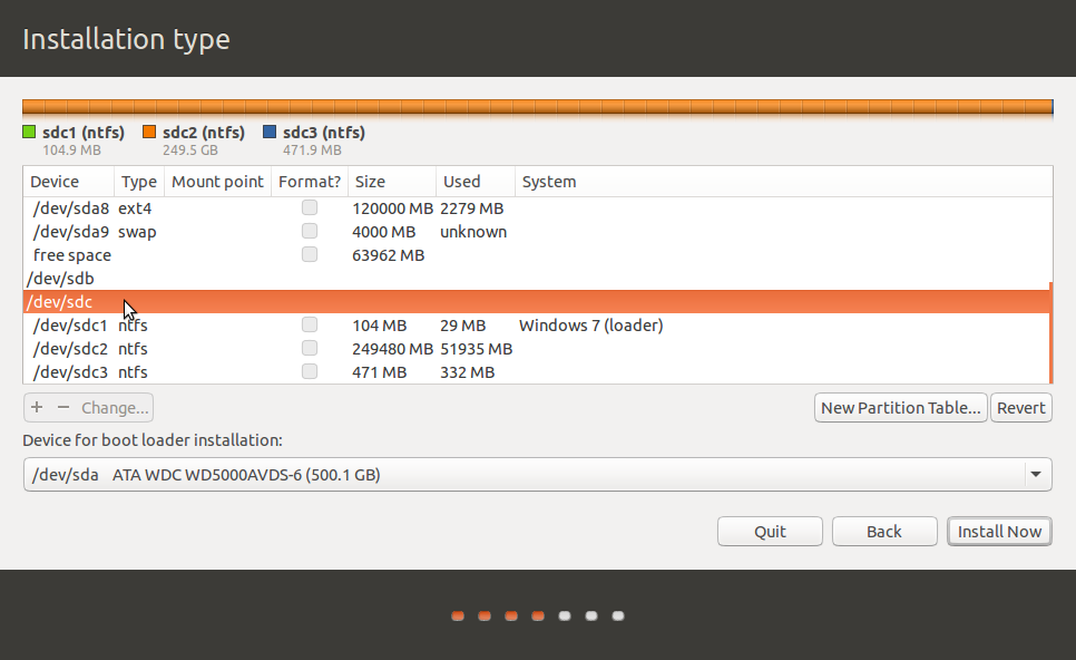 How to install Ubuntu 15.04, Linux Mint 17.2 on an external hard drive