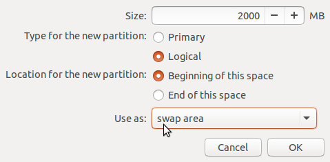 Ubuntu 15.04 swap partition