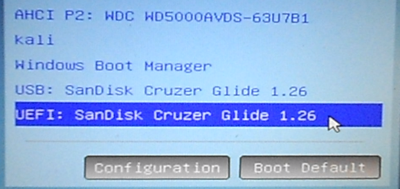 Computer Boot Menu