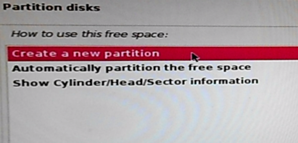 Kali Linux 2 create partition