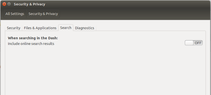 Ubuntu 15.10 disable online search