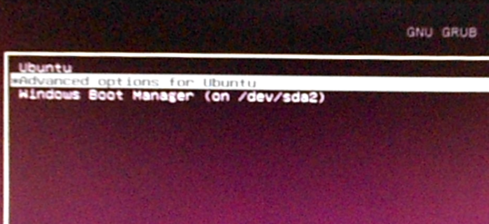 Ubuntu 15.10 GRUB menu