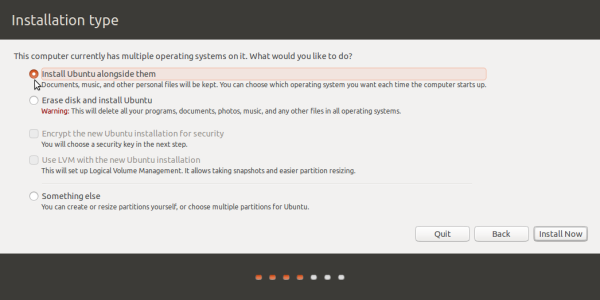 Ubuntu 15.10 partition methods