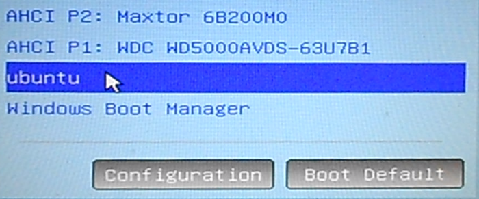 Ubuntu and Windows boot managers