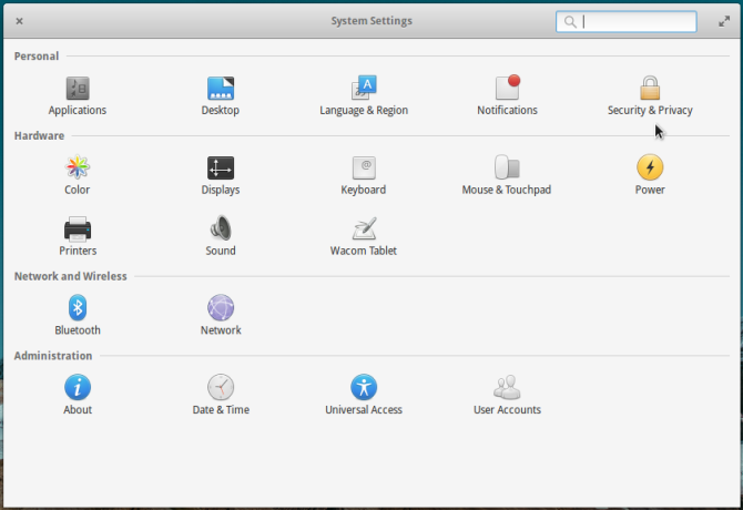 elementary OS Freya 0.3.2 System Settings