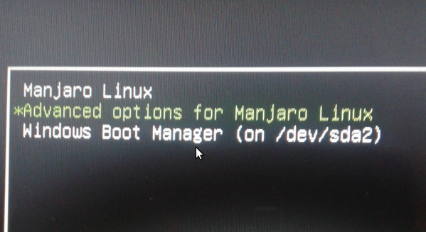 Manjaro update-grub 