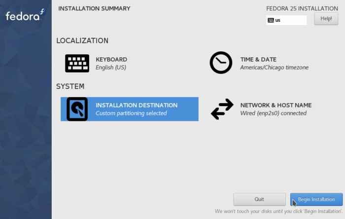 Fedora 25 dual-boot