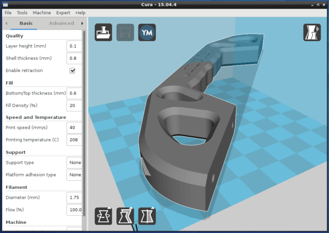Cura Software in action