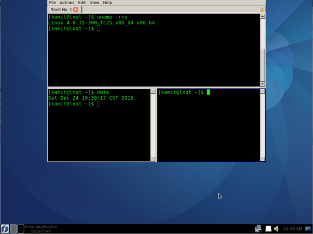 Fedora LXQt Qt terminal emulator