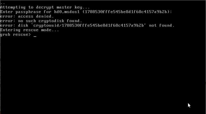 OpenMandriva Lx 3 disk decryption error