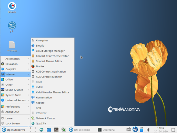 OpenMandriva Lx 3.01 LXQt desktop