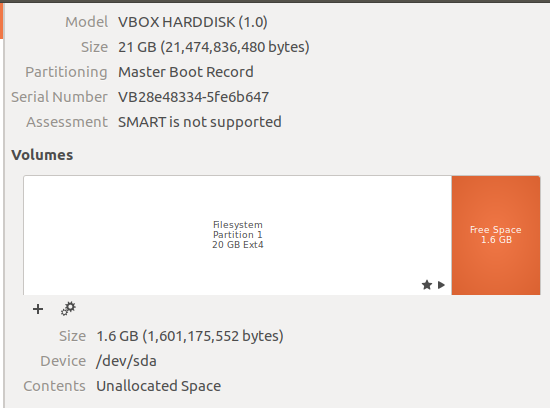 Ubuntu 17.04 root partition 