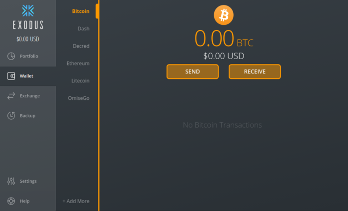 Exodus wallet