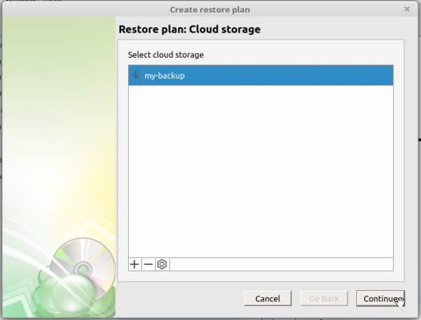 CloudBerry Backup restore