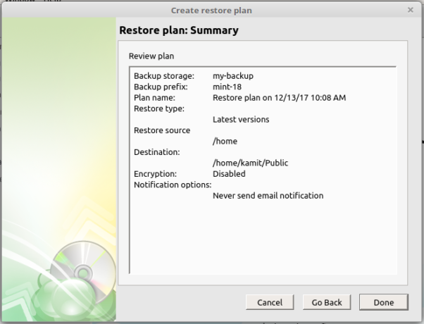 CloudBerry Backup restore