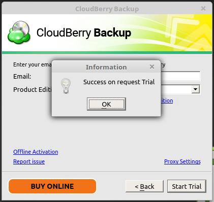 CloudBerry Backup trial
