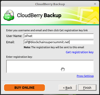 cloudberry server could not find a part of the path