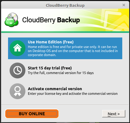 CloudBerry Backup Linux