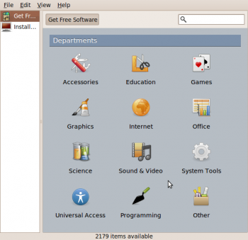 Ubuntu's software center