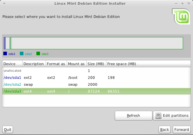 Linux mint debian