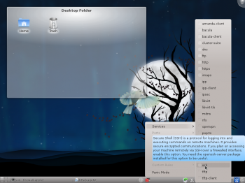 Fedora 15 KDE Firewalld Applet