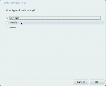 Mageia Auto-allocate LVM options