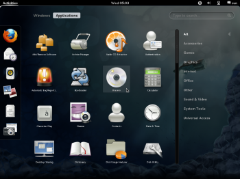 GNOME 3 Application on Fedora 16