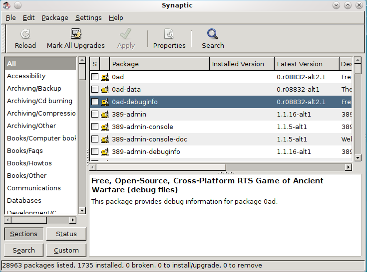 Alt linux packages. Альт линукс консоль. Advanced Packaging Tool. Synaptic. Alt Linux 6.