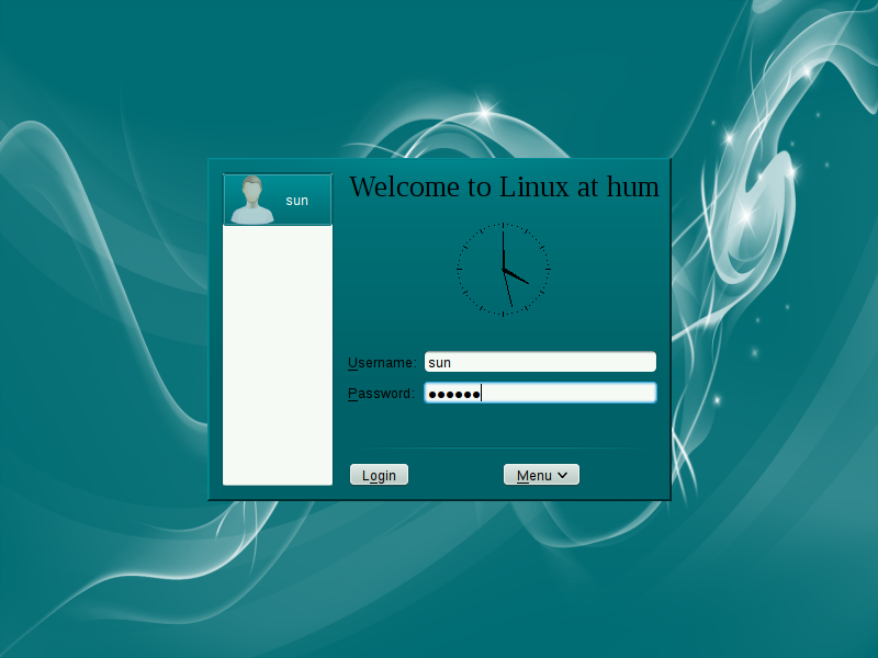 ALT Linux 6 KDesktop login screen. 