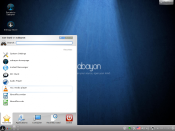 Sabayon 7 KDE Desktop