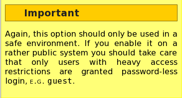 Login Screen Passwordless Caution