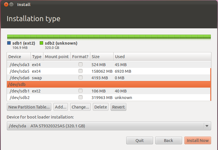 how to partition second hard drive for ubuntu