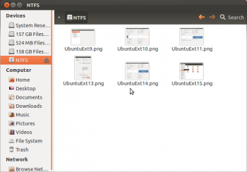 Write NTFS Partition Ubuntu 11.10