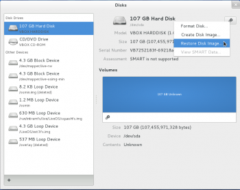 GNOME 3.4 Disks